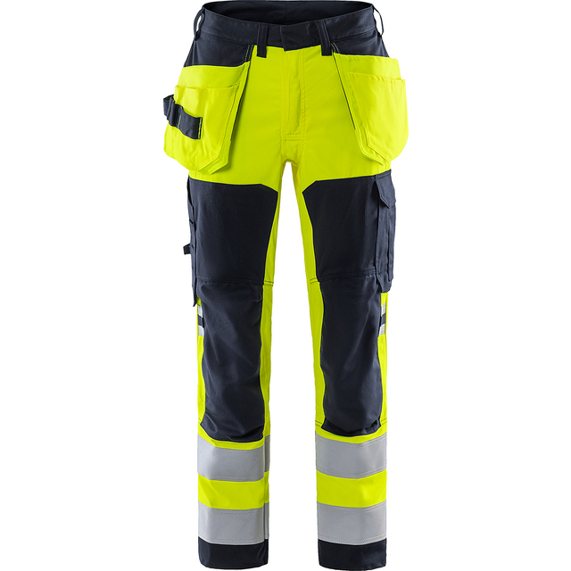 STRETCHBYXA FLAM KL2 2167 ATHF VARSELGUL/MARINBLÅ STL C56