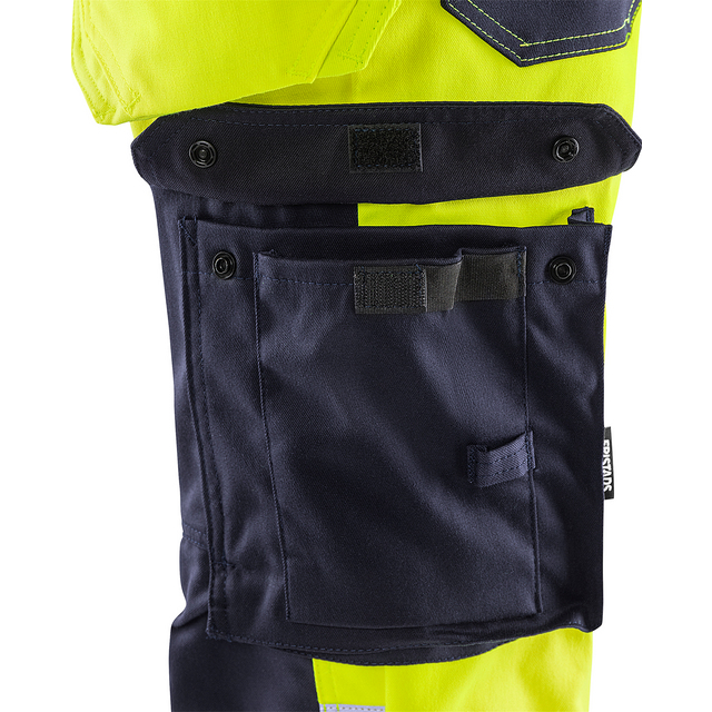 STRETCHBYXA FLAM KL2 2167 ATHF VARSELGUL/MARINBLÅ STL C56